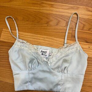 Princess Polly lace crop top, size US 4